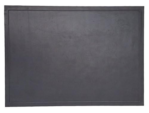 DiversiTech Ultra Grill Mat under a gas grill safeguarding patio surface