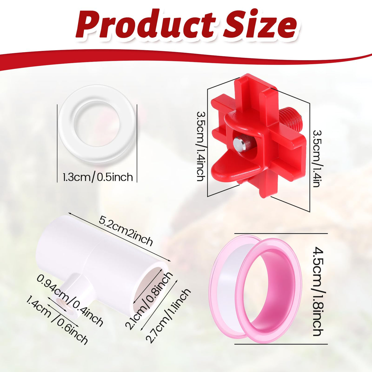 DIVINA VITAE 1/2-inch PVC tee fittings for quick, reliable setup.