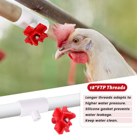 DIVINA VITAE rubber seal ensures leak-free operation in coop water lines.