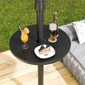 Diyfire umbrella table-base-stability emphasizes steady support near poolside