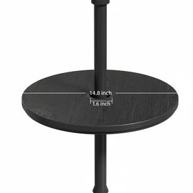 Diyfire umbrella table hole-detail reveals central cutout for pole compatibility