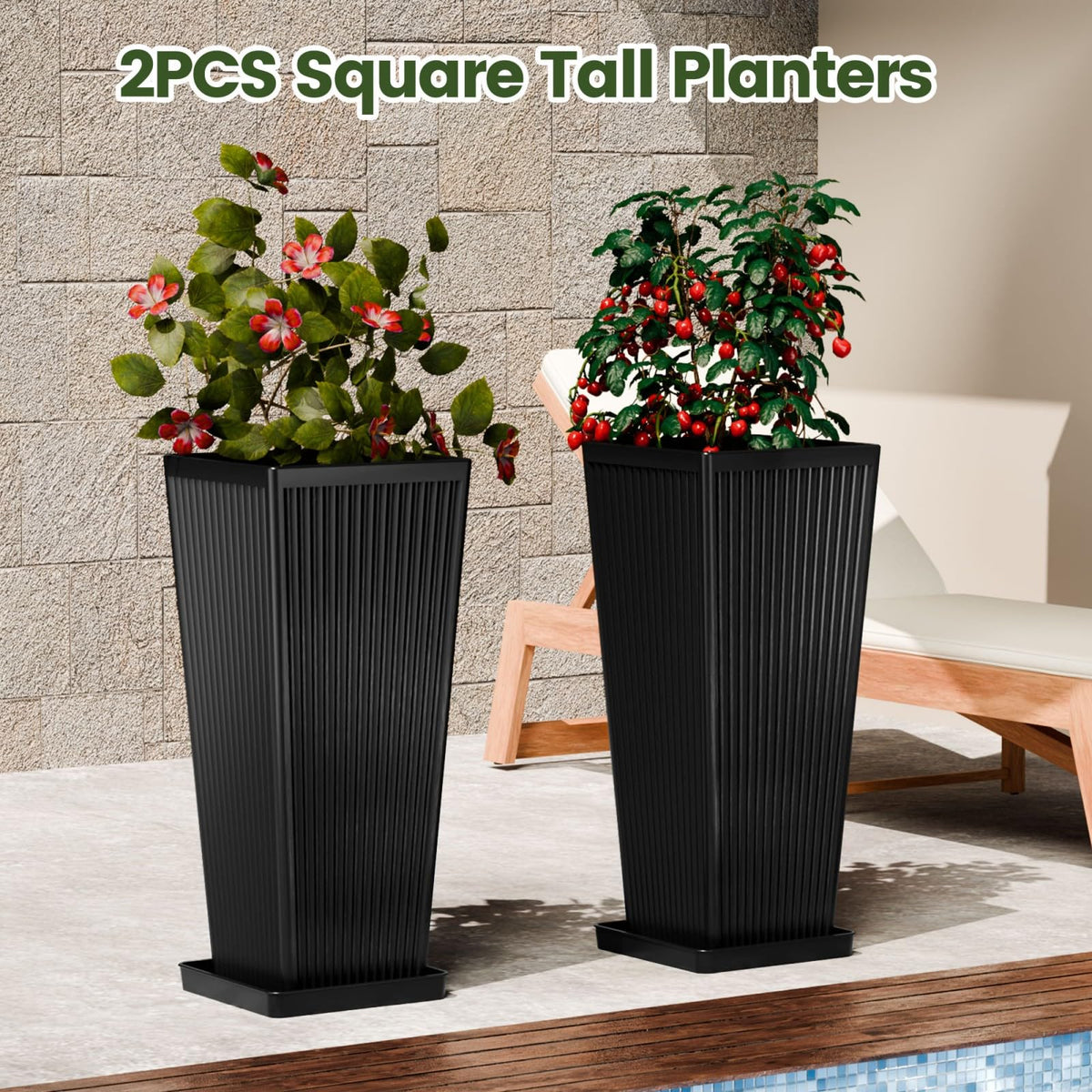 Diyfire weatherproof planters resist fading and cracking.