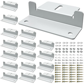 DIYIIRON 16-unit Z Bracket roof-mount for easy solar panel installation on rooftops.
