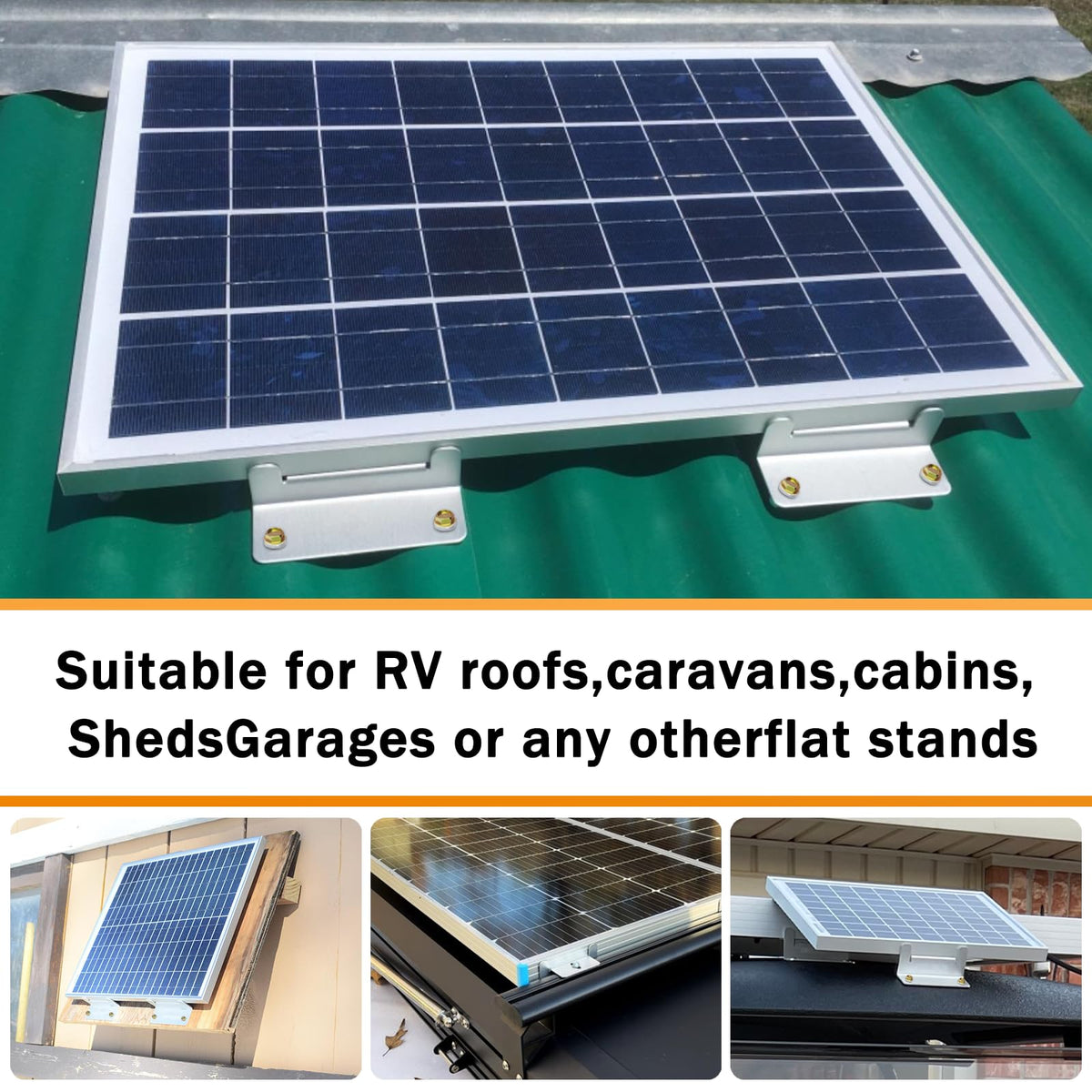 DIYIIRON 16-unit Z Bracket wall-mount durable exterior solar support.