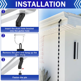 Close-up of DIYIIRON stainless steel adapter highlights rust-proof finish for outdoors