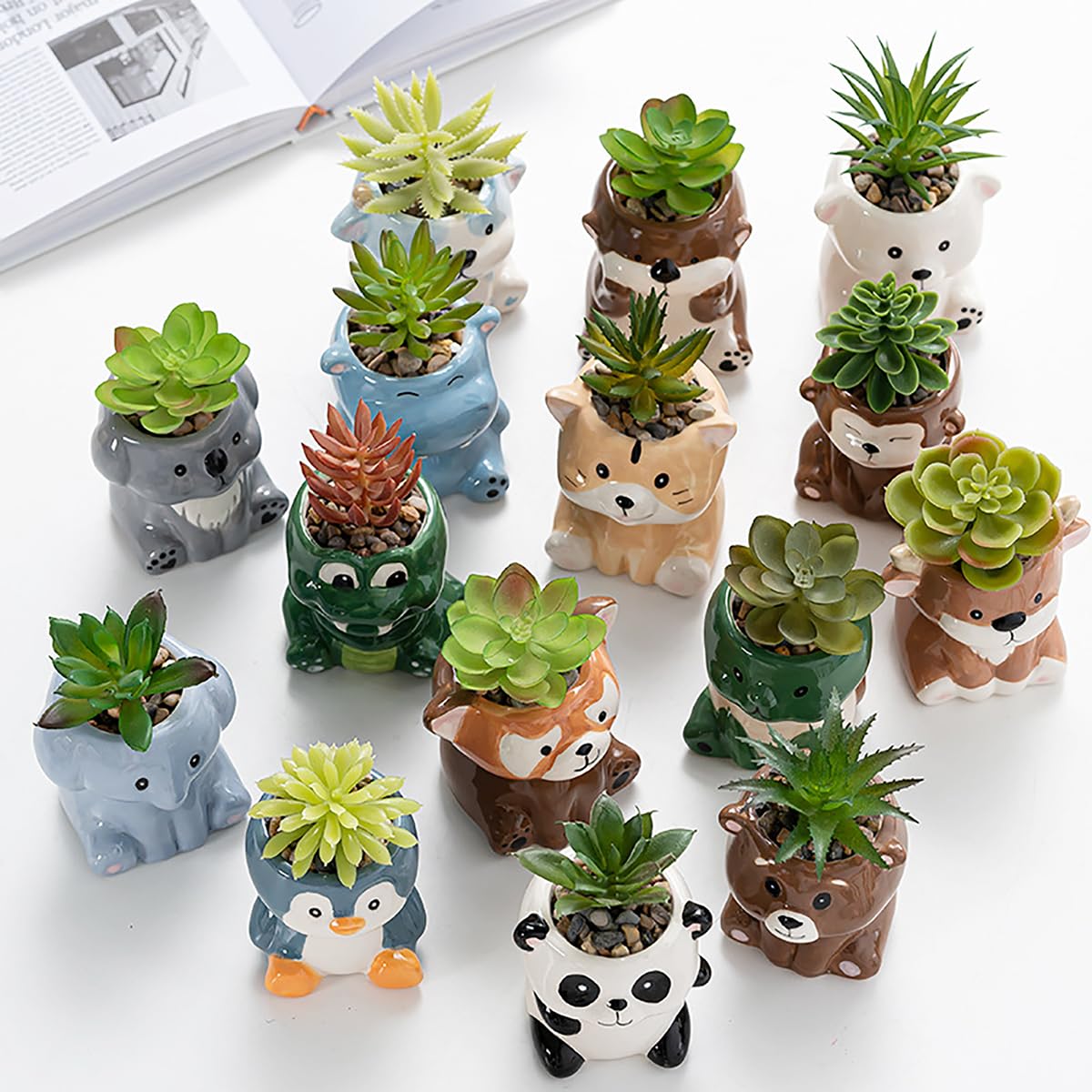 DIYOMR hippo pot features drainage-friendly design