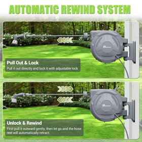 Dkenicor slow retract system keeping the hose neatly tucked after use