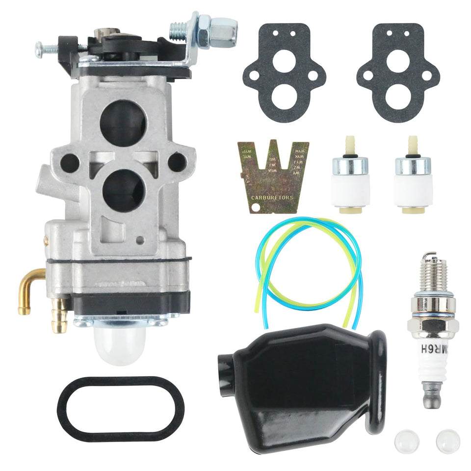 DKIIGAME WYA-44 carburetor for Husqvarna 150BT showing fit and potential smoother starts