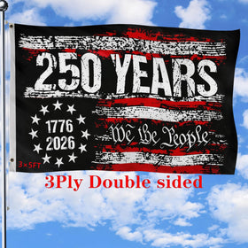 DKJOAZ 250th anniversary usa flag 3x5 outdoor offers durable outdoor display.