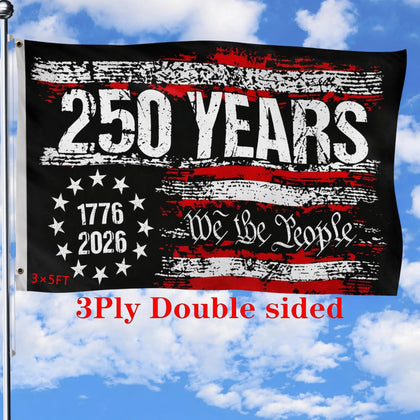 DKJOAZ 250th anniversary usa flag 3x5 outdoor offers durable outdoor display.