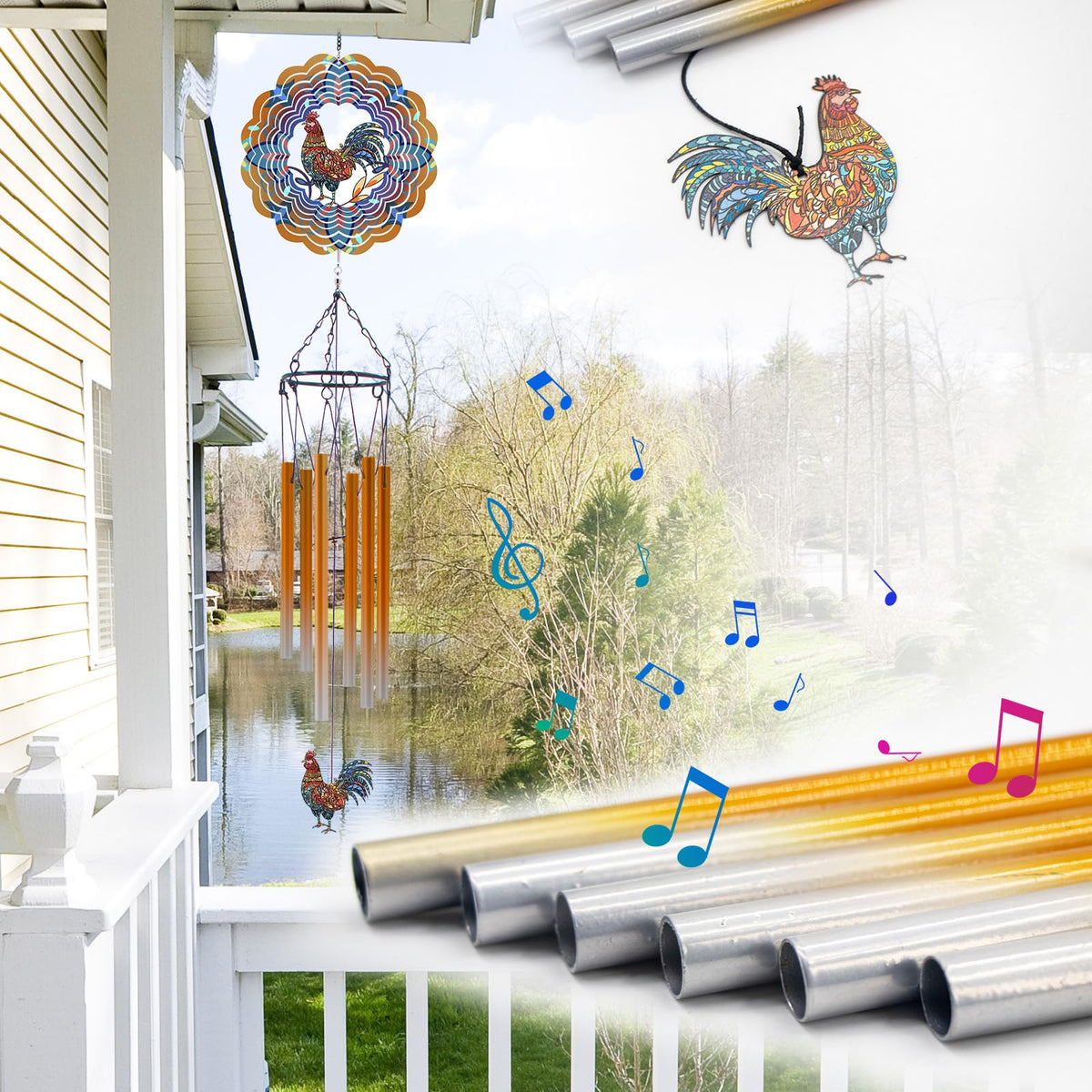 DKJOCKY chicken gift for men and women brightens homes with color.