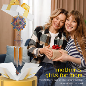 DKJOCKY outdoor decor in garden features colorful chimes that sway gently.
