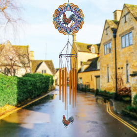 DKJOCKY wind spinner pipes create a gentle breeze melody.