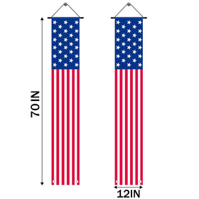Dkomekii patriotic decor banner for fence or garden outdoor display.