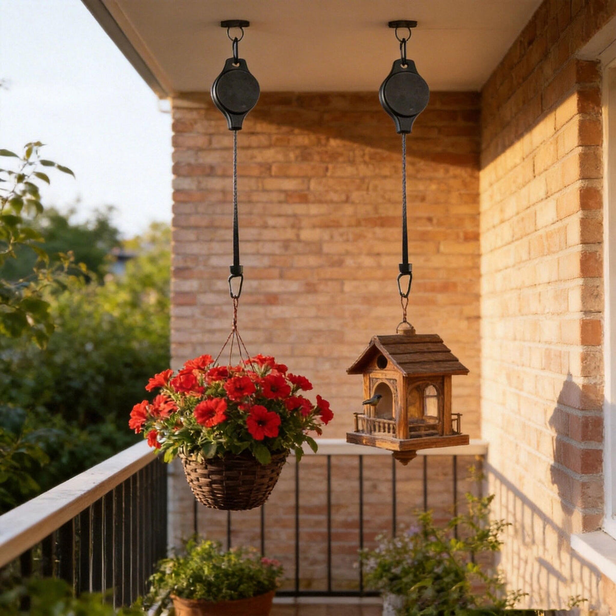 DKUWBJAS heavy-duty shell and hooks provide reliable outdoor support.