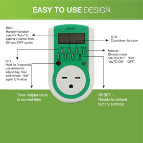 DL Wholesale Grow1 timer use case for grow lights and hydroponics.