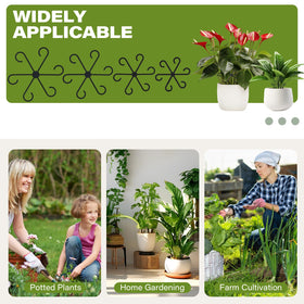 DLEHSRUU four-size stem supports adapting as plants grow for upright growth