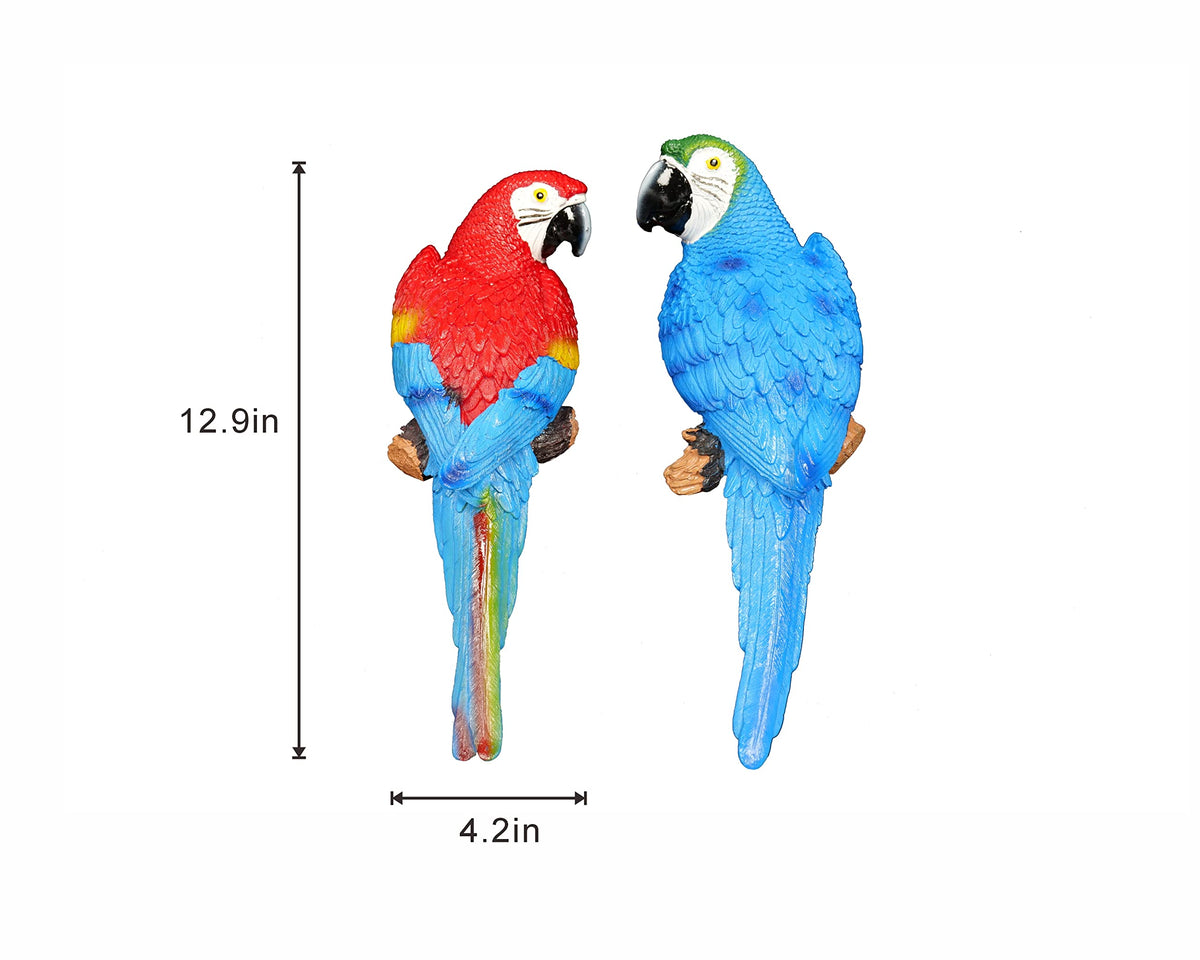Dlfghos tree decor parrot sculpture accents tropical theme