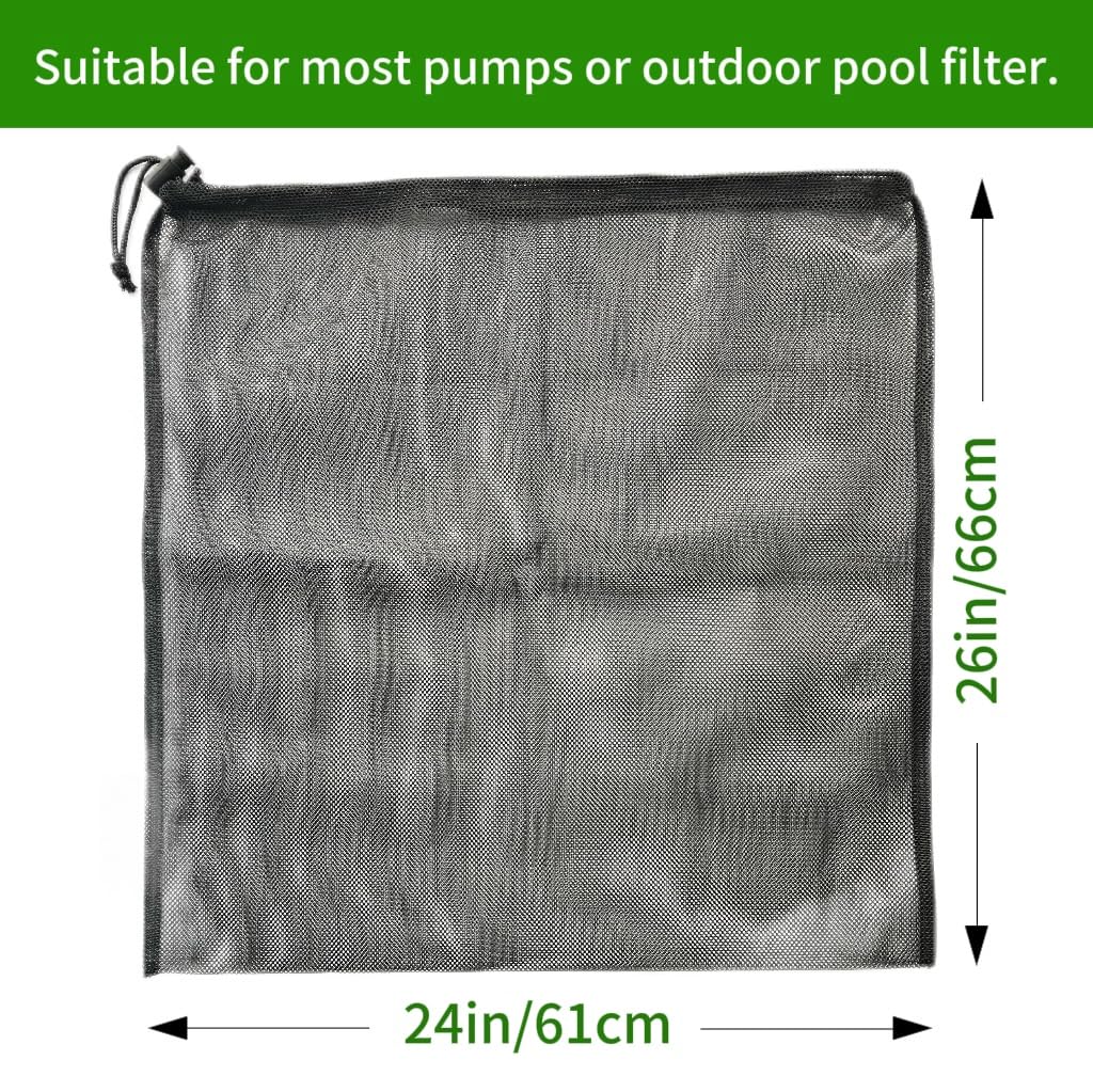 DLGQJD pond pump filter bag mesh close-up shows strong fabric and even mesh spacing