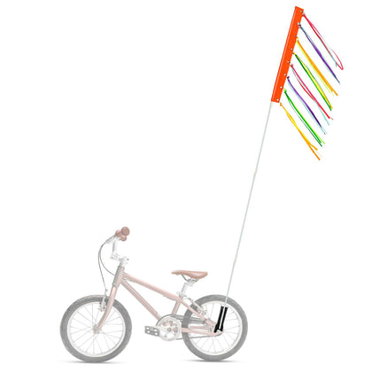 DLUGOPIS 6ft bike flag with pole boosts daytime visibility for bicycles