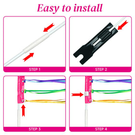 DLUGOPIS mounting bracket attached to bike enables easy installation.