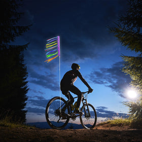 Dlugopis scooter flag with pole highly visible on trails