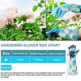 DLY gardening gloves adjustable cuffs ensure secure fit for different arms.