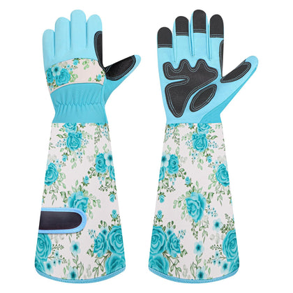 DLY gardening gloves for women with long design ideal for garden work.