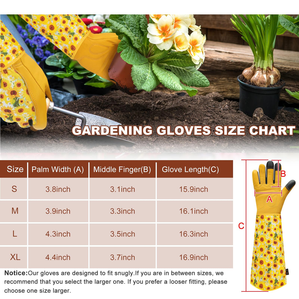 DLY machine-washable gloves offer easy cleanup after outdoor work.
