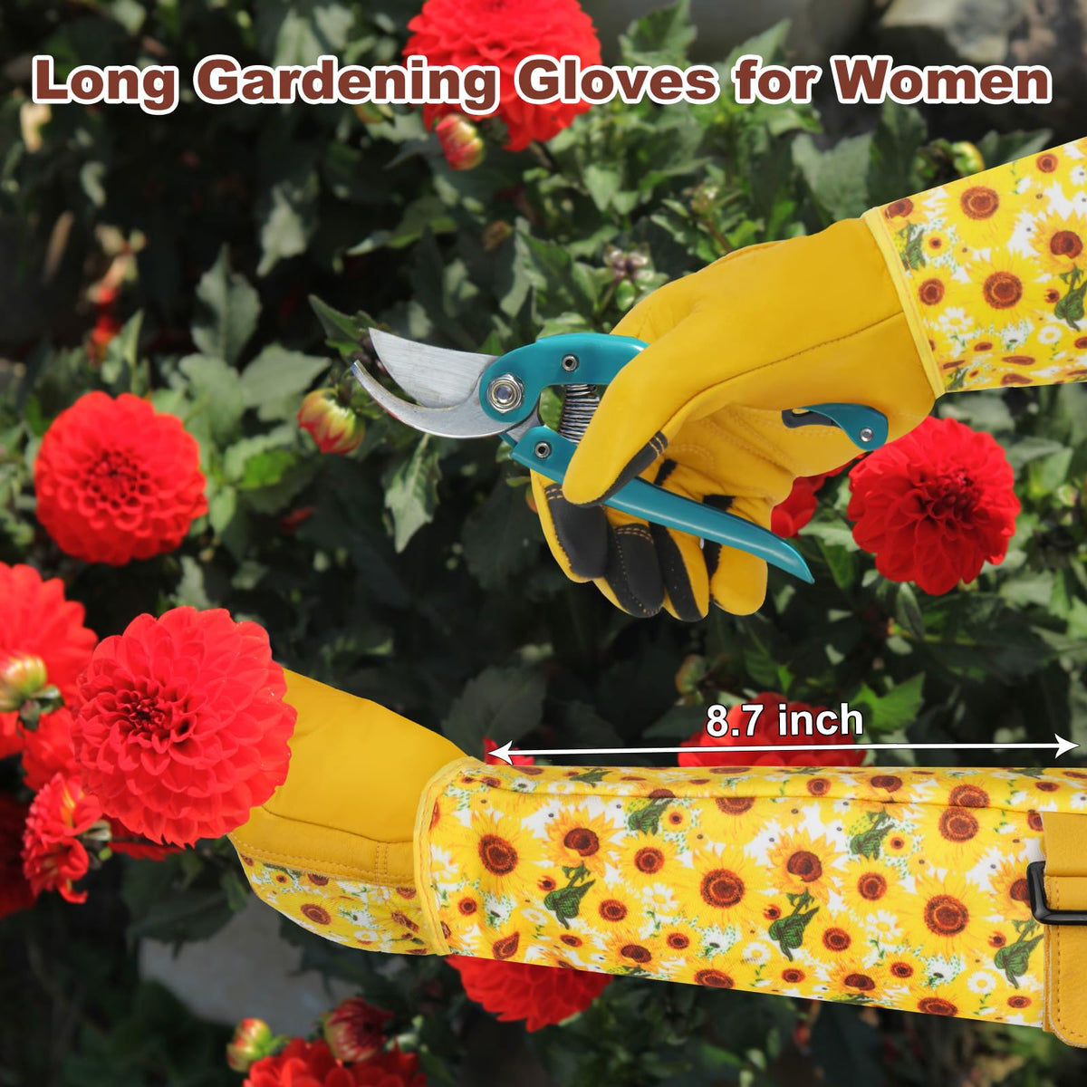 DLY gloves with reinforced fingertips boost durability on tough stems.