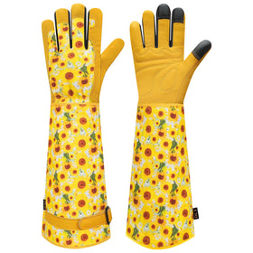DLY gardening gloves for women with thorn-proof palm for safe pruning.