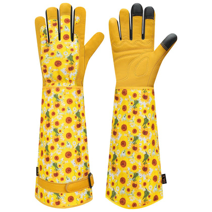 DLY gardening gloves for women with thorn-proof palm for safe pruning.