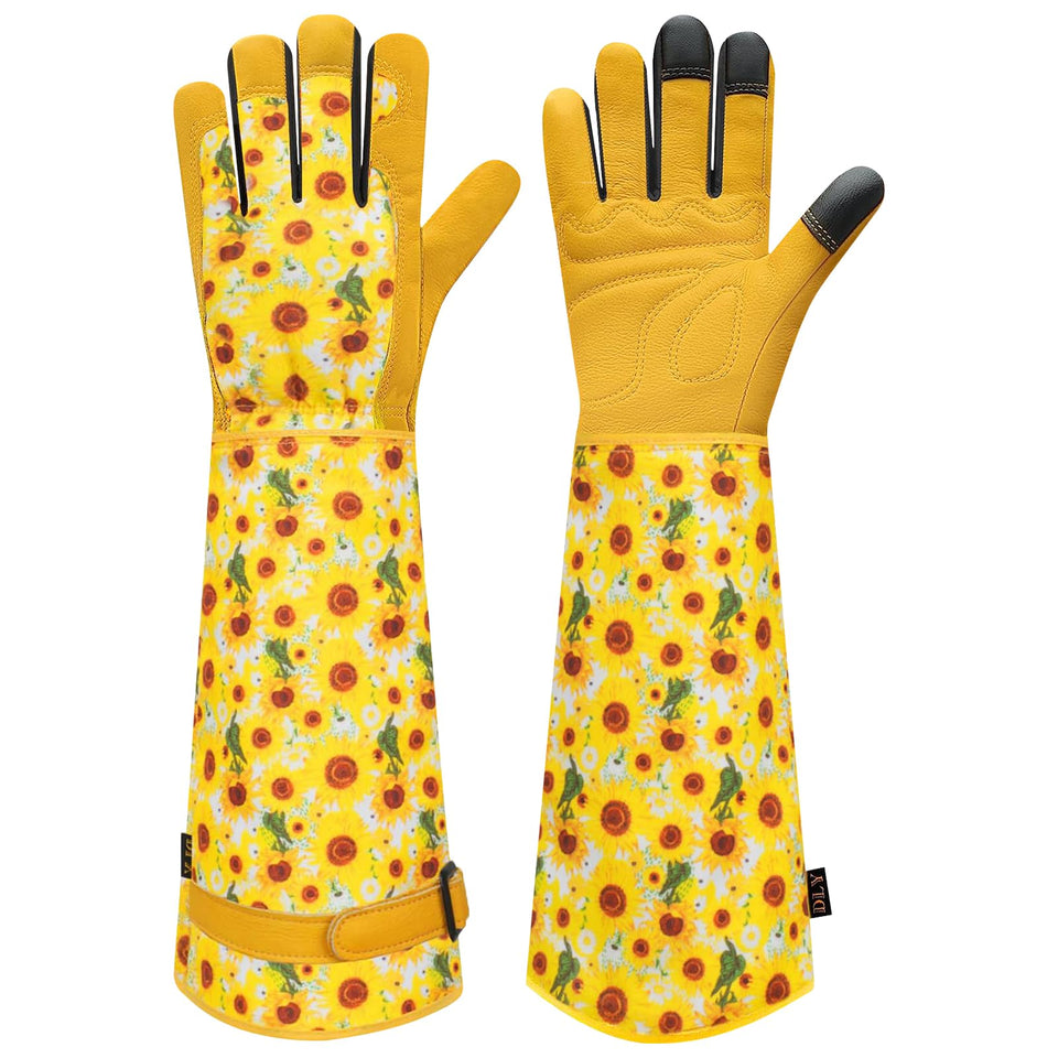 DLY gardening gloves for women with thorn-proof palm for safe pruning.