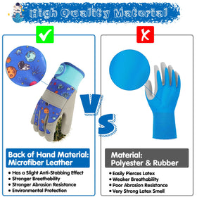 DLY Star Kids Gardening Gloves with breathable air cotton for cool wear.