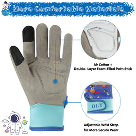 DLY Star Kids Gardening Gloves padded palm for comfort.