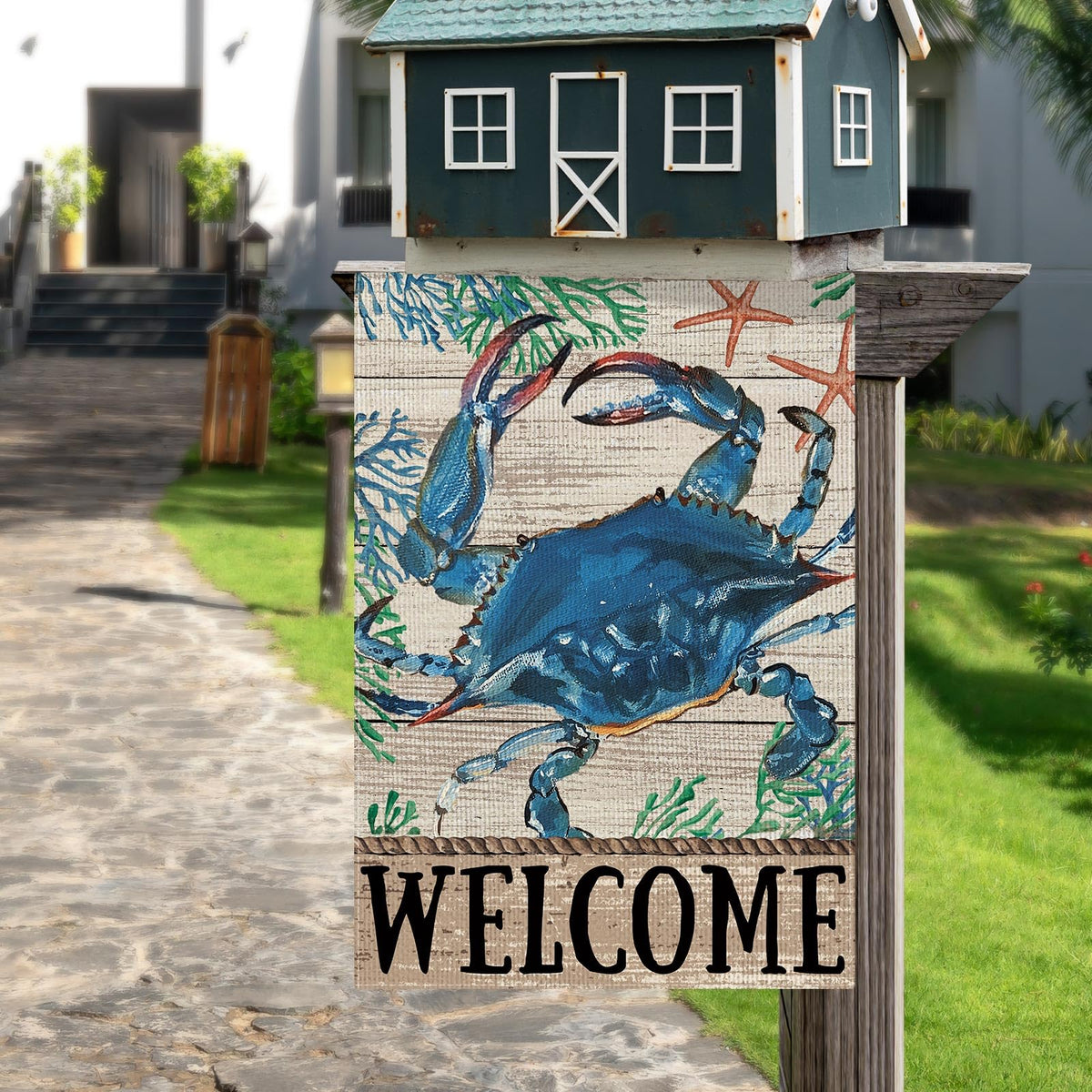 Dlzdn 12x18 garden flag size suitable for porch or yard