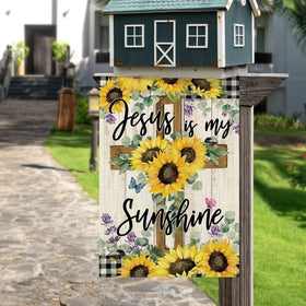 Dlzdn burlap texture flag closeup showcases rustic charm for farmhouse exteriors