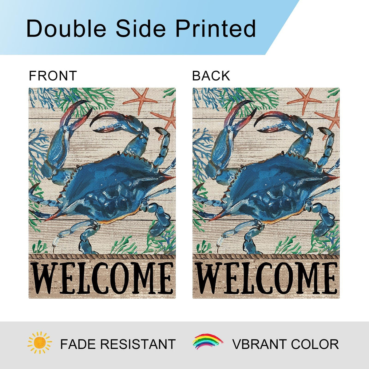 Dlzdn burlap texture flag enhances farmhouse yard aesthetic