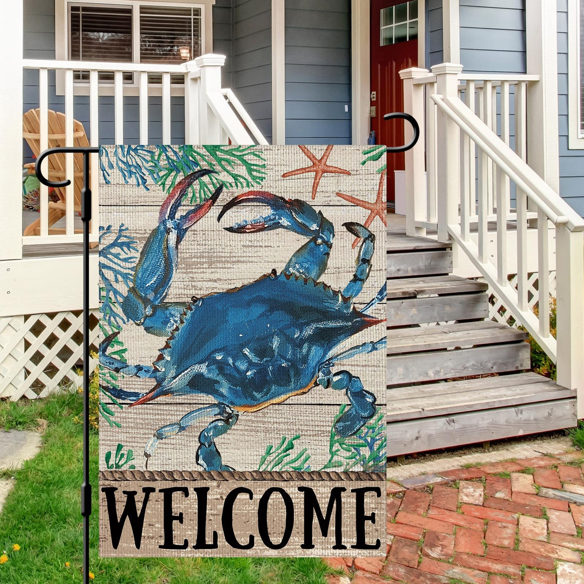 Dlzdn double-sided garden flag print vibrant imagery from any angle