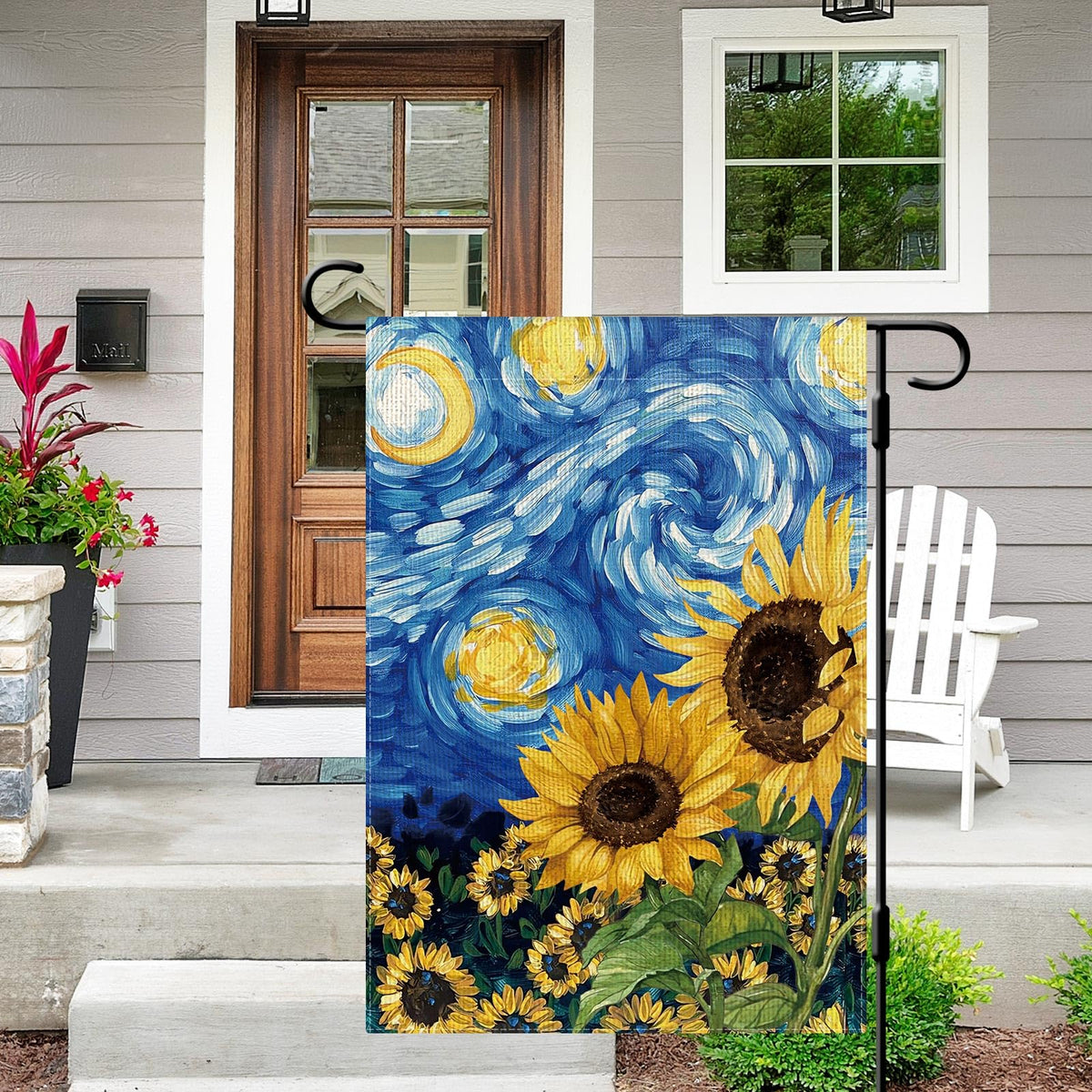 Dlzdn Double-Sided Garden Flag; vivid images readable from both directions.
