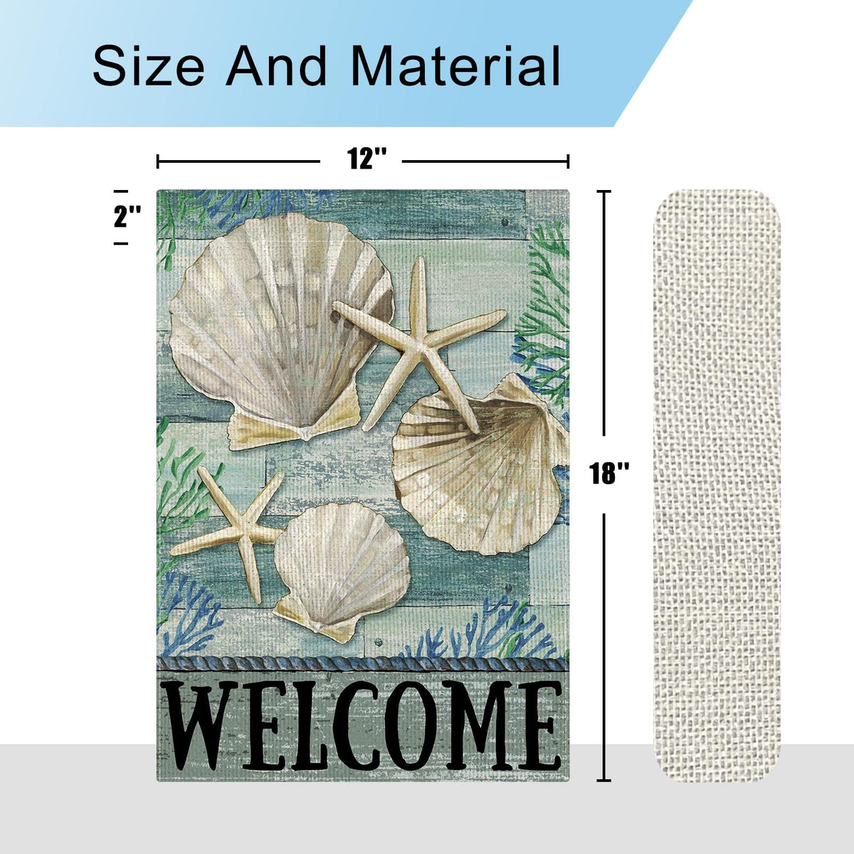 Dlzdn Outdoor coastal decor flag ideal for seasonal yard displays.