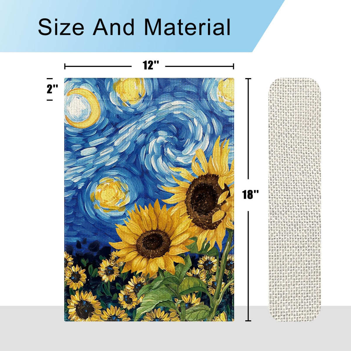 Dlzdn Outdoor Decor Flag; bright colors enhance porch or garden.