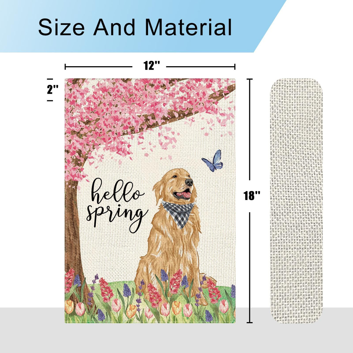 Dlzdn Weather-resistant flag keeps color bright outdoors, even with sun and breeze.