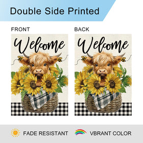 Dlzdn flag hung on a stand, ideal for deck or entryway display.