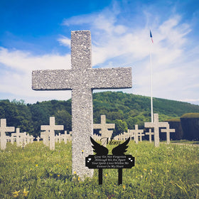 DMHMXZ outdoor memorial plaque designed to withstand courtyard and garden settings.