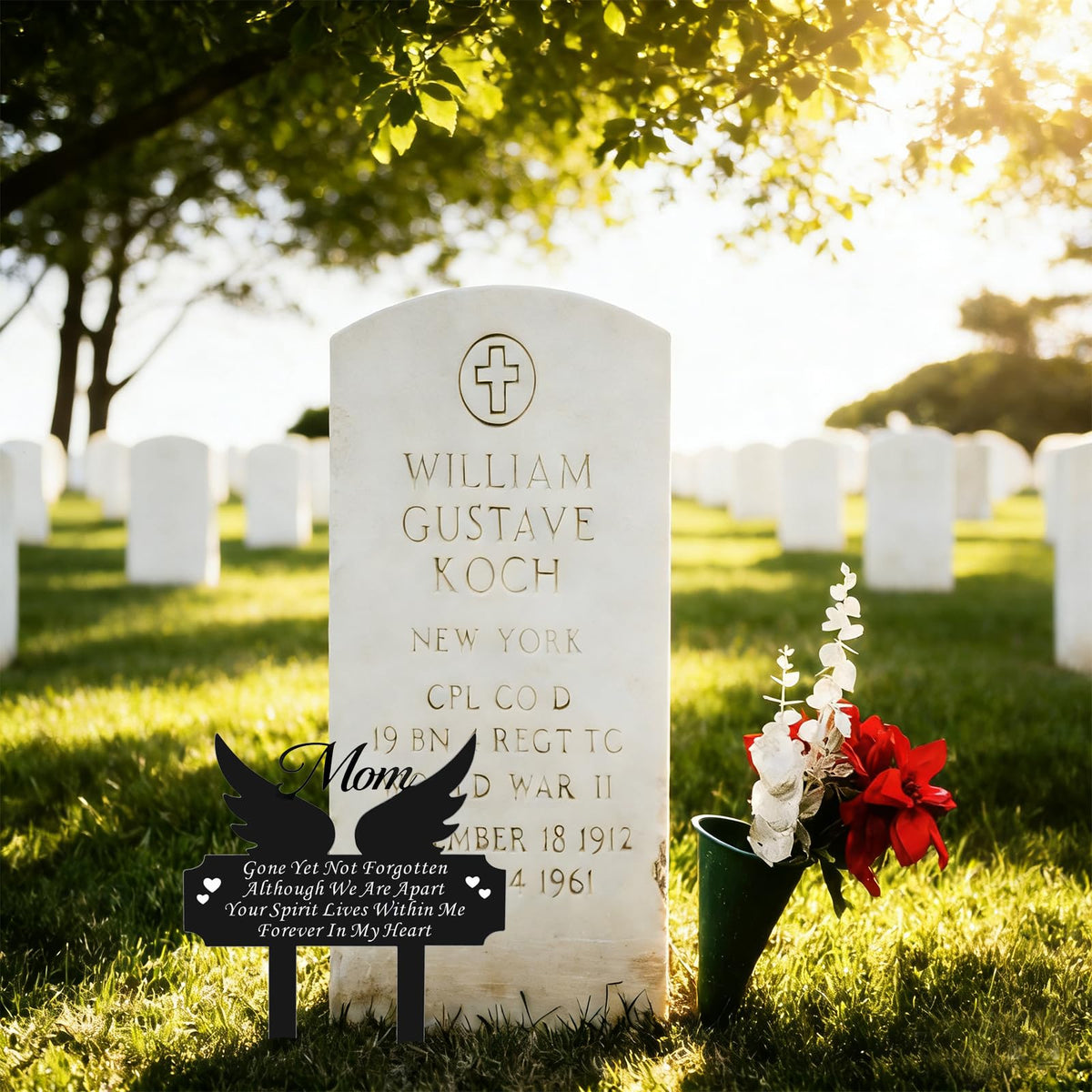 Durable DMHMXZ cemetery decor for all seasons and both large and small markers.