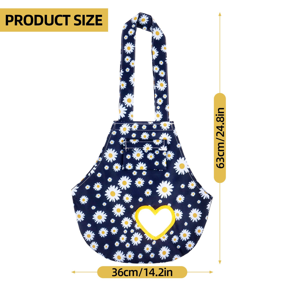 Dmnnlp chicken holder bag with removable side pocket for essentials.