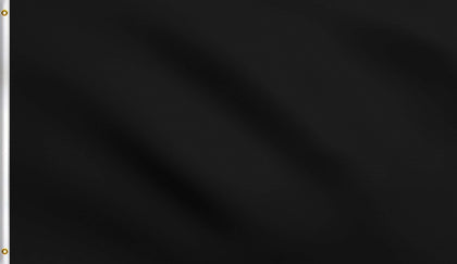 DMSE solid black 2x3 flag with UV resistance for outdoor displays.