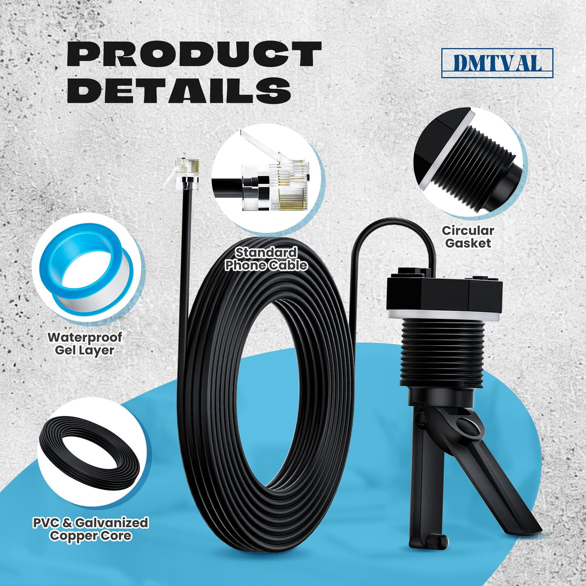 Hayward GLX-FLO-RP flow switch with 15-foot cable enables flexible installation.