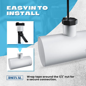 Included waterproof tape ensures secure installation in salt chlorine systems.